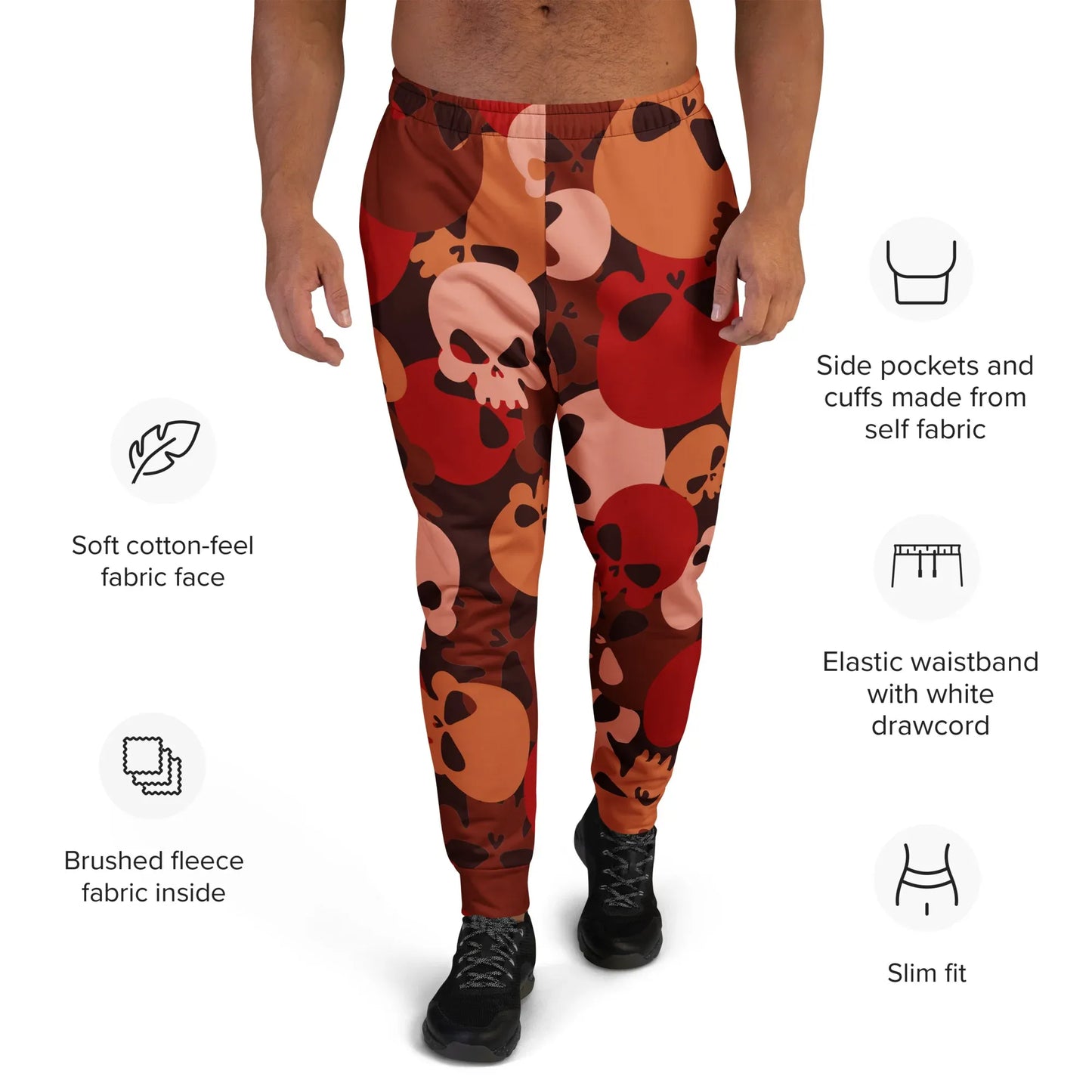dark-red-skull-herren-jogginghose-jogginghose-jlr-design-7 - JLR Design