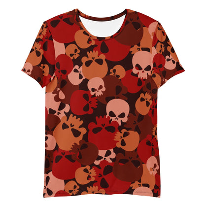 dark-red-skull-sport-t-shirt-fur-herren-sport-t-shirt-jlr-design-4 - JLR Design