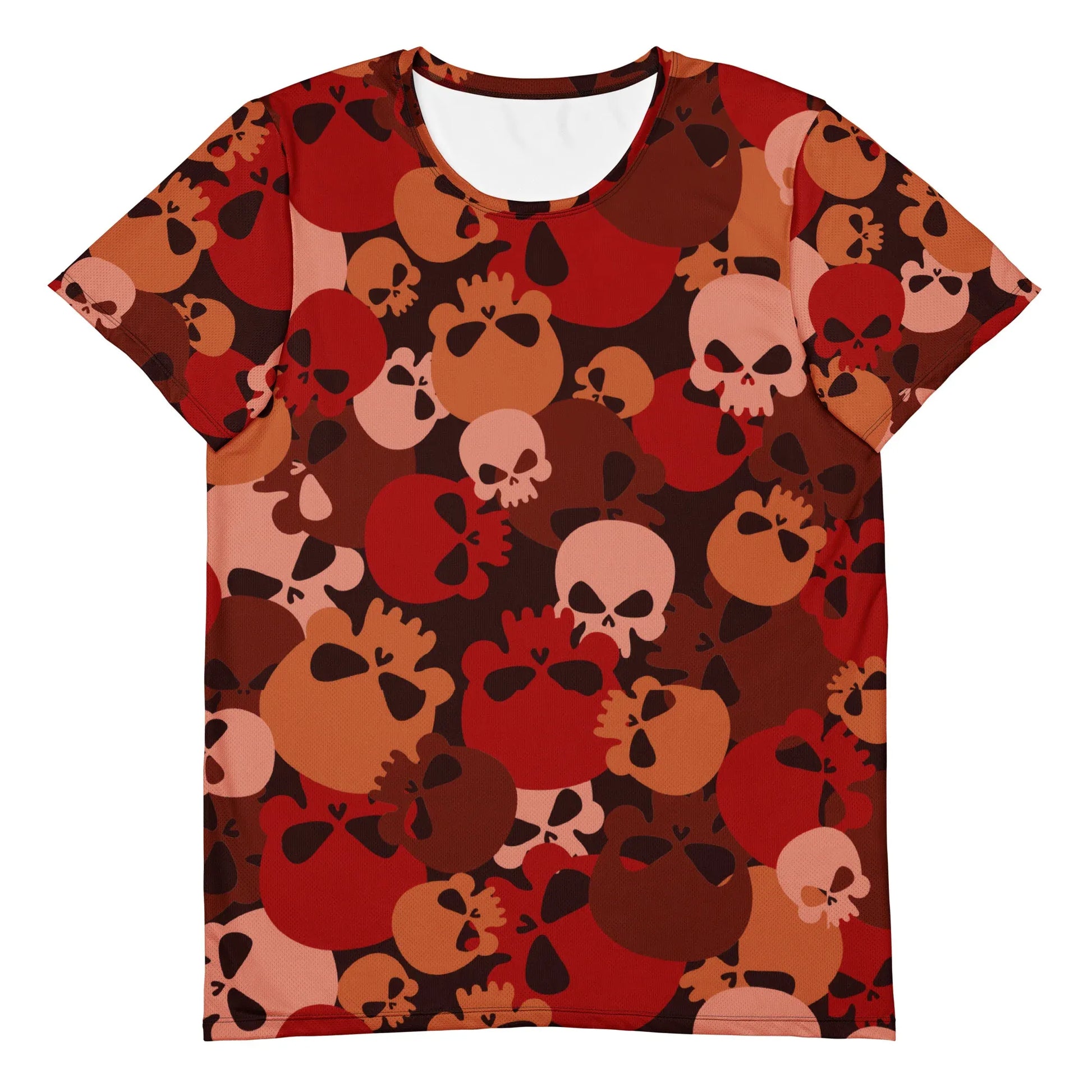 dark-red-skull-sport-t-shirt-fur-herren-sport-t-shirt-jlr-design-5 - JLR Design