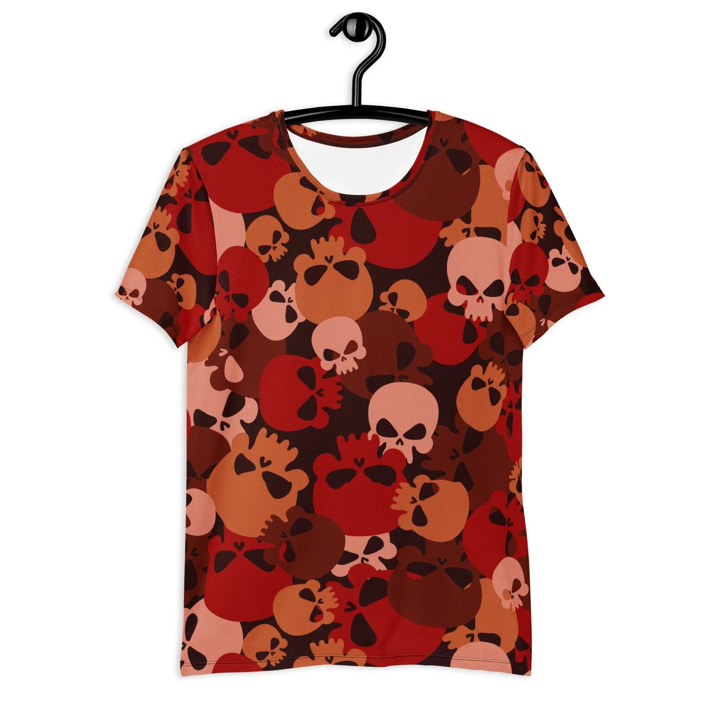 dark-red-skull-sport-t-shirt-fur-herren-sport-t-shirt-jlr-design-7 - JLR Design