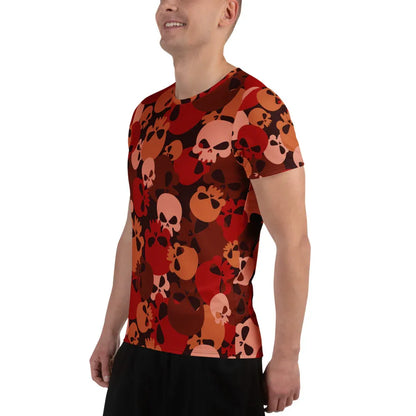dark-red-skull-sport-t-shirt-fur-herren-sport-t-shirt-jlr-design-9 - JLR Design