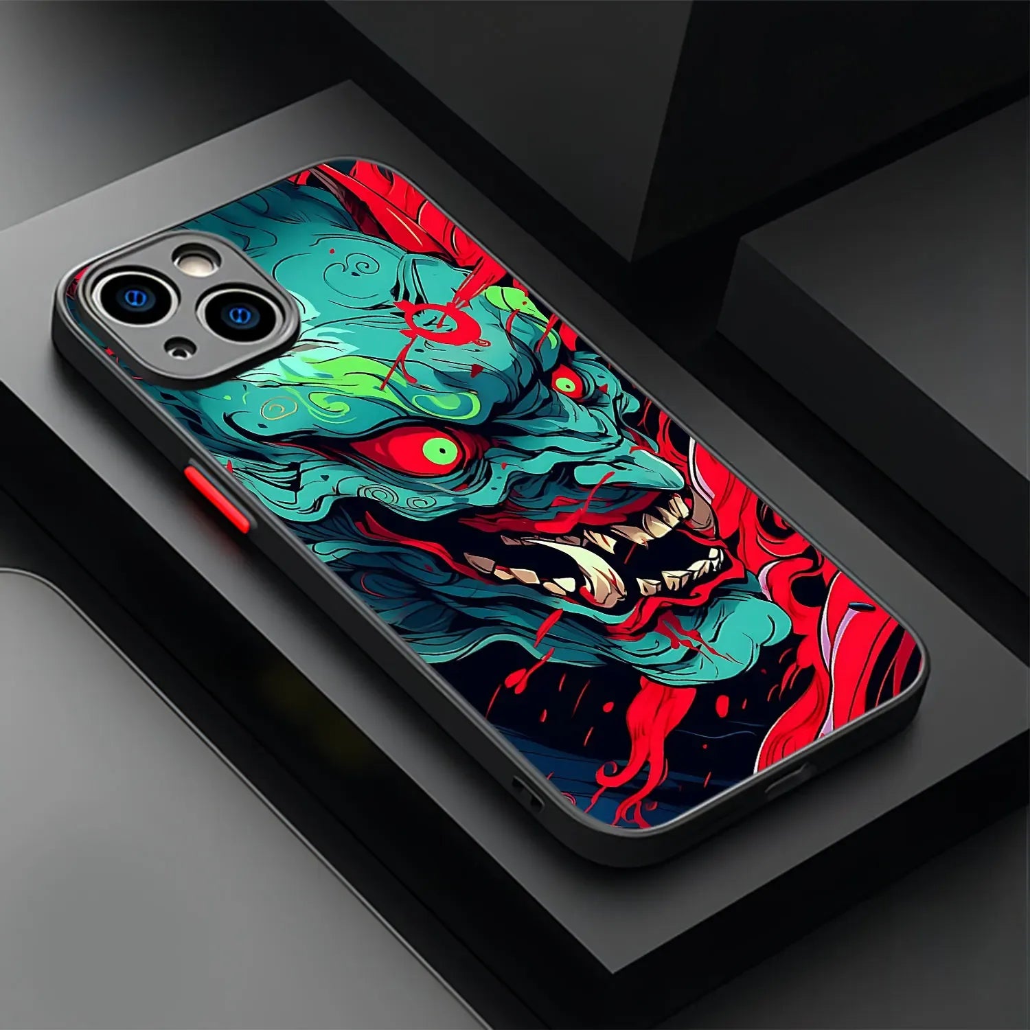 demonic-oni-mask-handyhulle-fur-iphone-7-8-11-12-13-14-15-16-minipluspropromax-handyhulle-jlr-design-1 - JLR Design