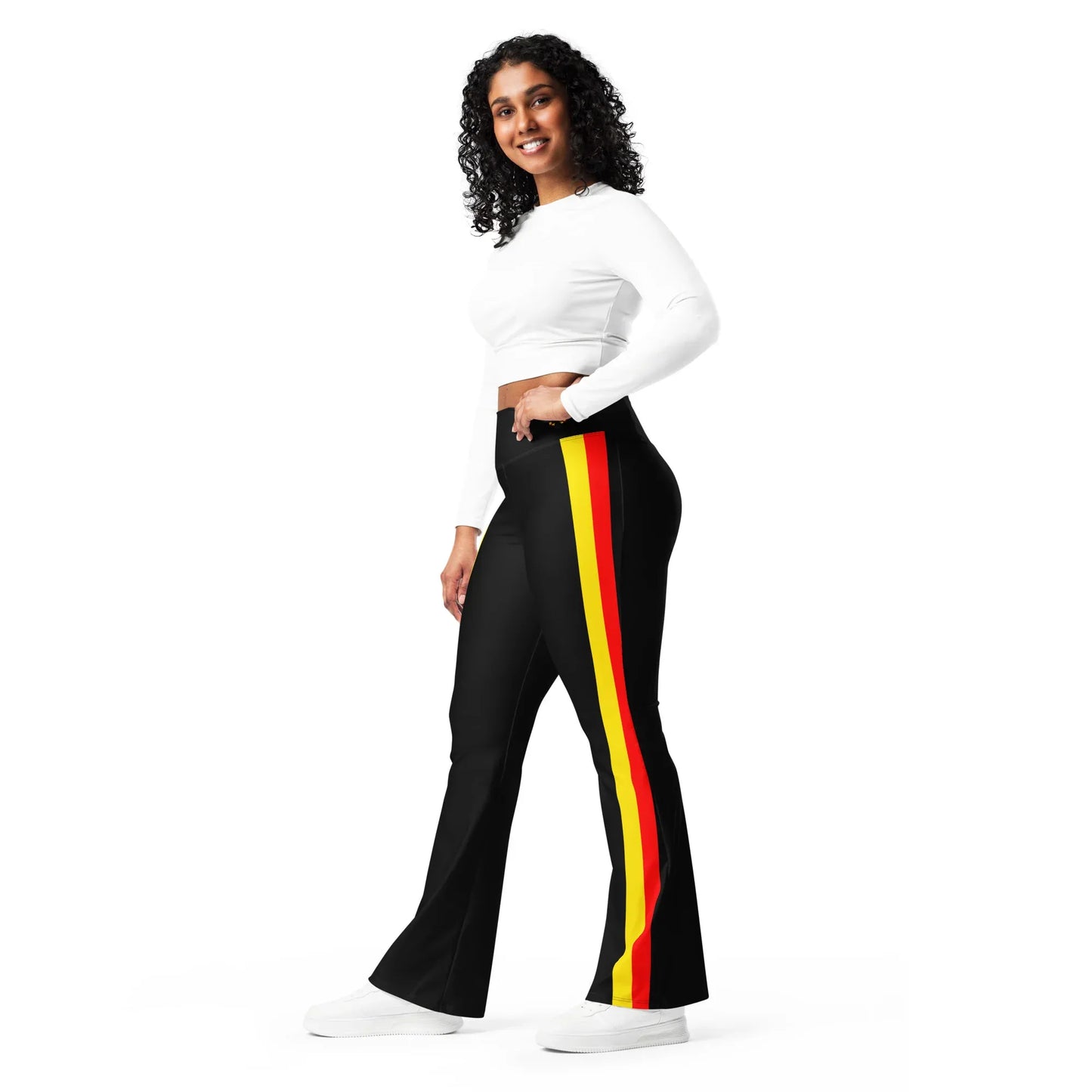 deutschland-high-waist-flare-leggings-flare-leggings-jlr-design-4 - JLR Design