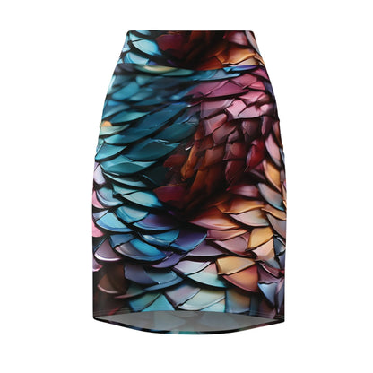 drachenschuppe-bleistiftrock-fur-damen-eleganter-mid-waist-rock-mit-stretch-komfort-bleistiftrock-jlr-design-4 - JLR Design