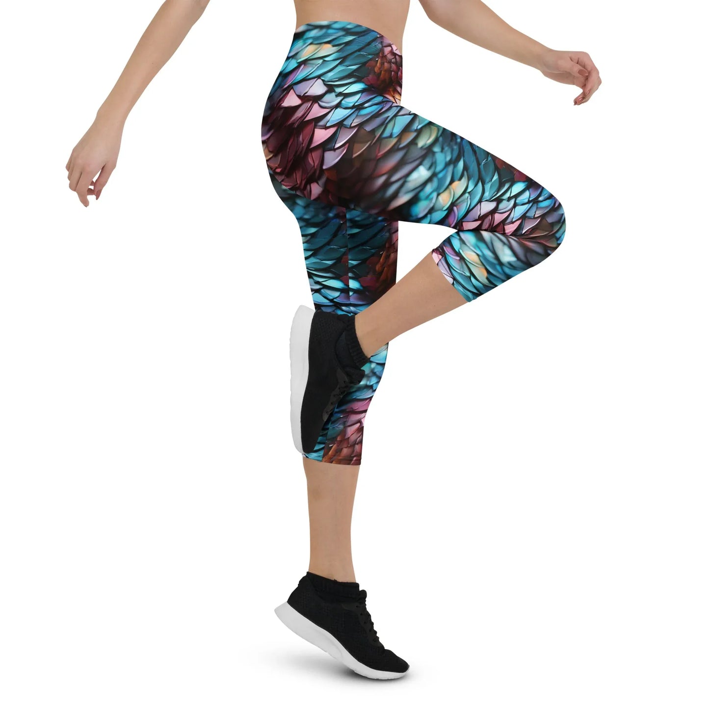 drachenschuppe-damen-capri-leggings-capri-leggings-jlr-design-10 - JLR Design