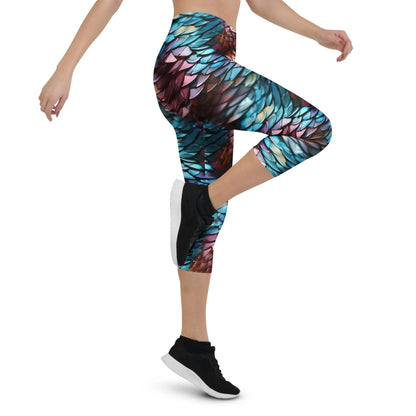 drachenschuppe-damen-capri-leggings-capri-leggings-jlr-design-10 - JLR Design