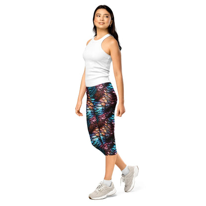 drachenschuppe-damen-capri-leggings-capri-leggings-jlr-design-3 - JLR Design