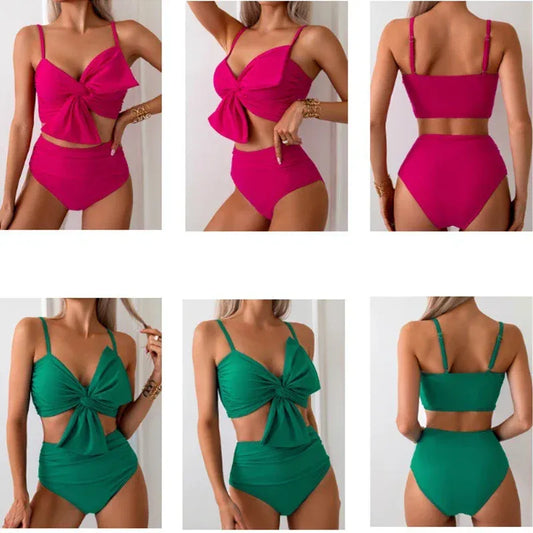 einfarbiges-bikini-set-mit-grosser-schleife-bikini-mit-schleife-jlr-design-1 - JLR Design