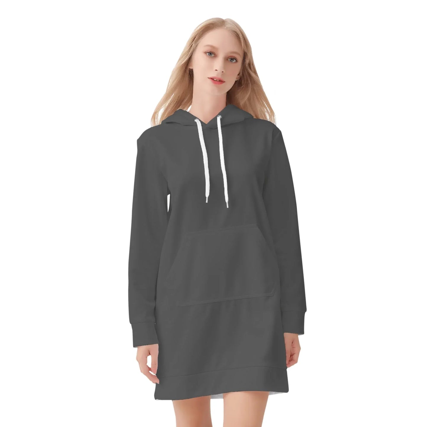 eklipse-damen-hoodiekleid-warmes-velvet-kapuzenkleid-aus-weichem-samt-fleece-hoodiekleid-jlr-design-3 - JLR Design