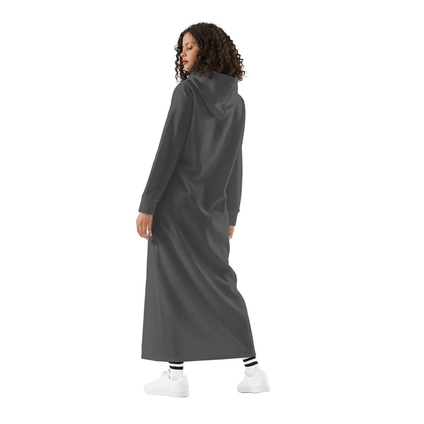 eklipse-damen-maxi-hoodiekleid-knochellanges-kapuzenkleid-aus-weich-angerautem-fleece-hoodiekleid-jlr-design-2 - JLR Design