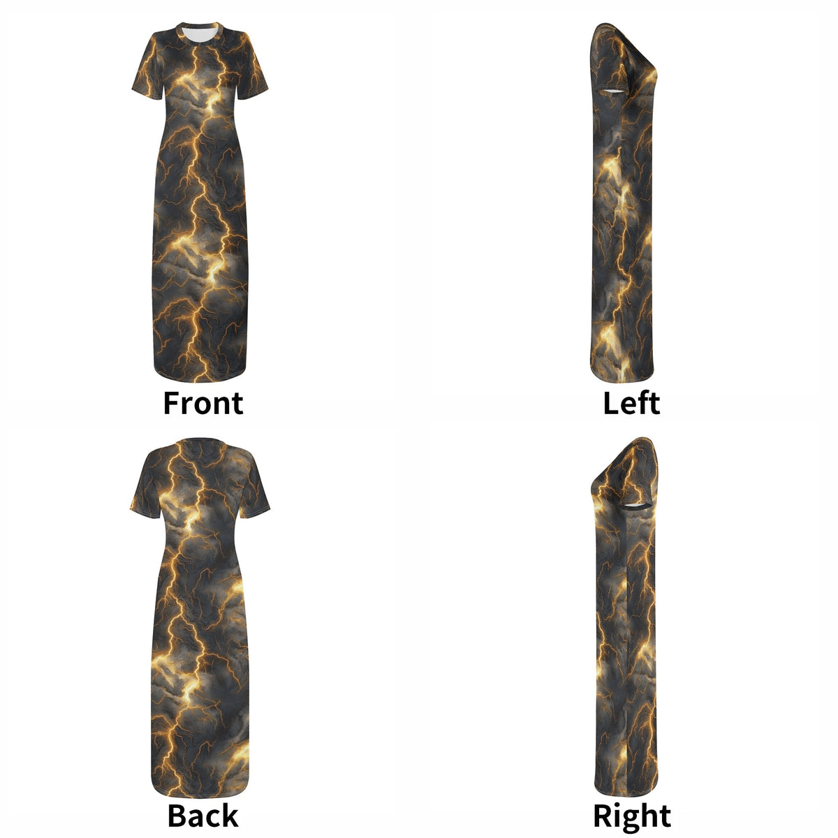 electric-gold-thunderstorm-v2-bodycon-maxi-dress-long-dress-jlr-design-jlr-design-de-7 - JLR Design