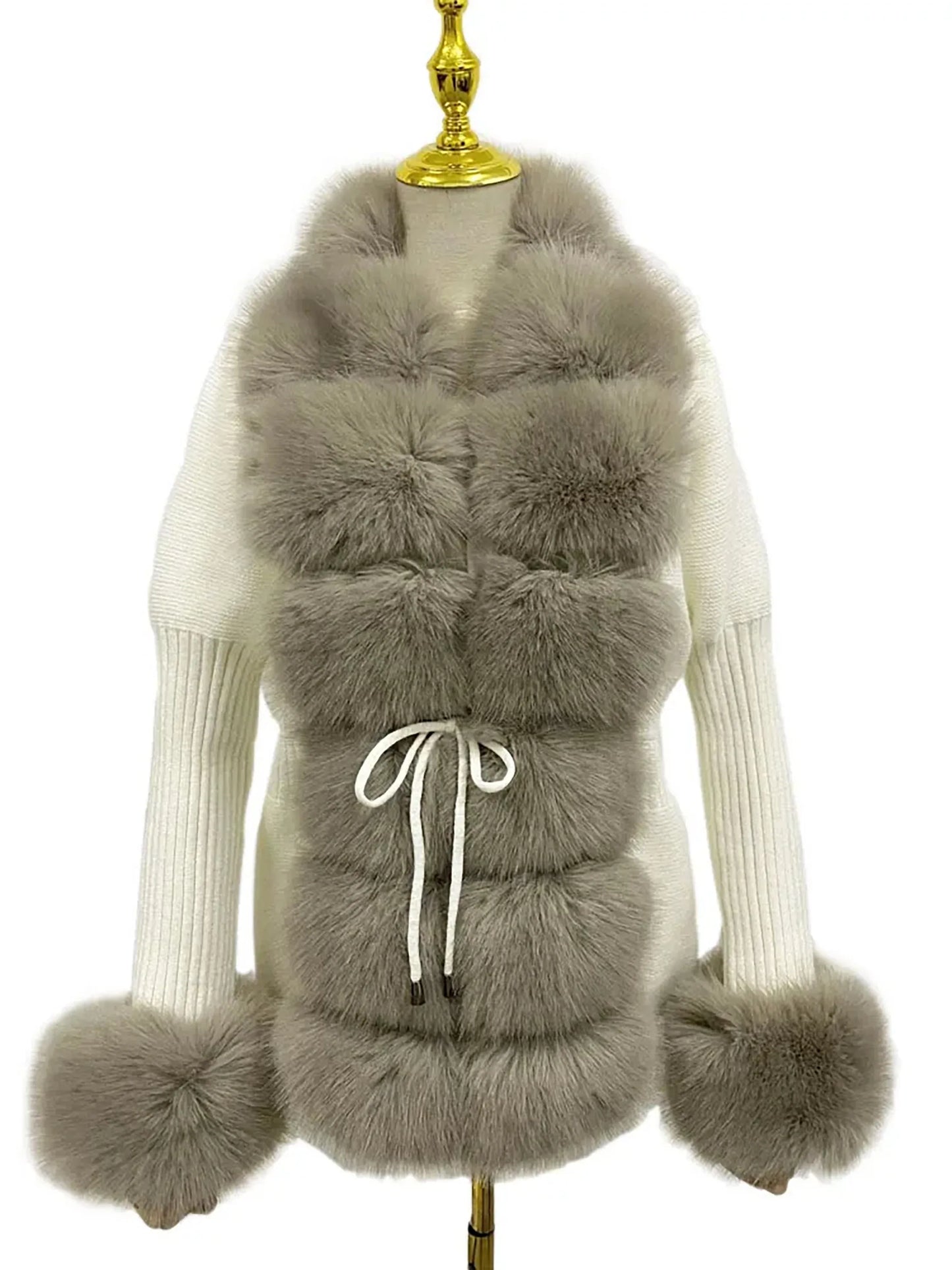 eleganter-damen-kunstfell-cardigan-flauschiger-strickmantel-mit-abnehmbarem-kragen-fur-herbst-and-winter-cardigan-jlr-design-12 - JLR Design