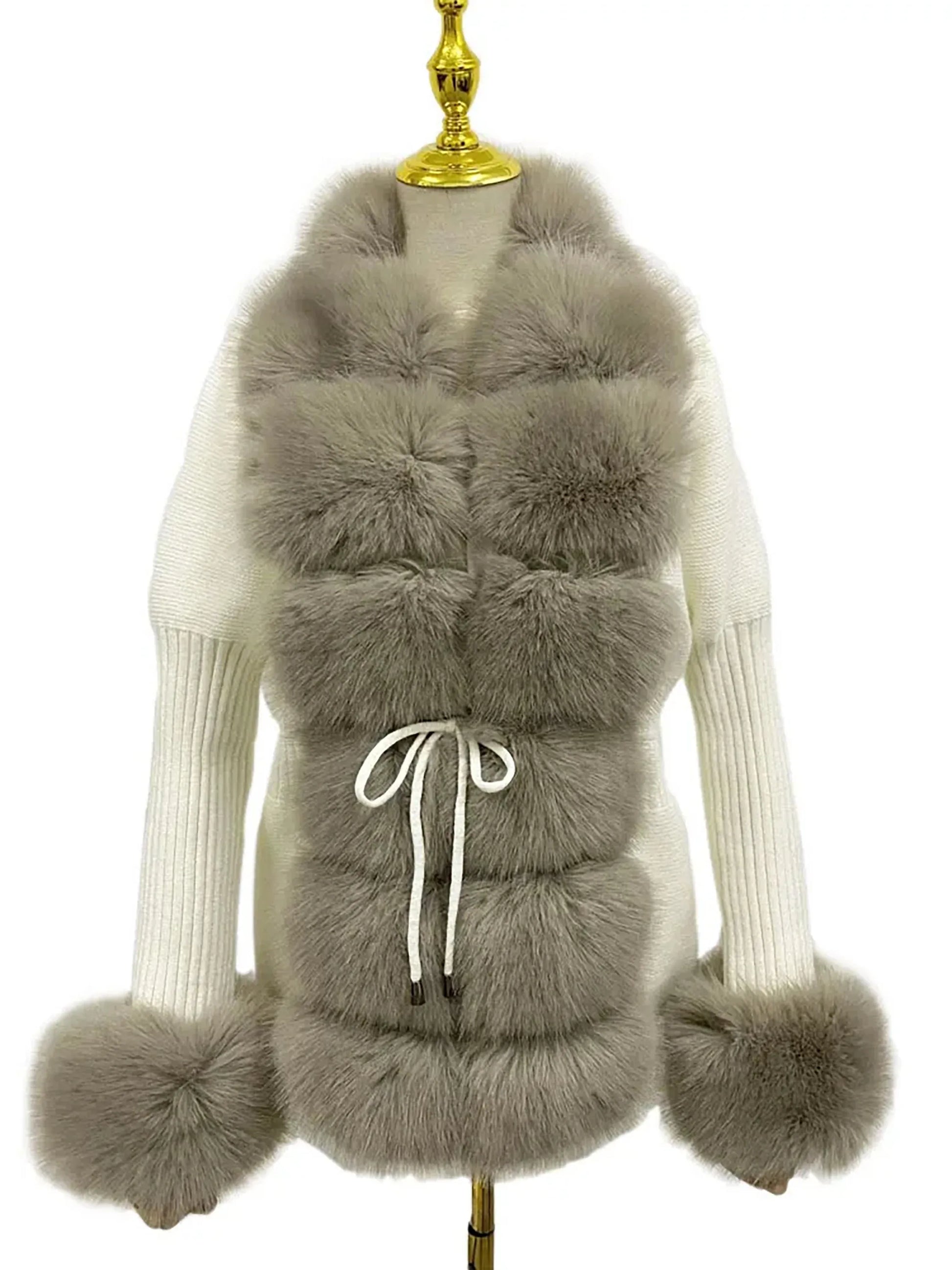 eleganter-damen-kunstfell-cardigan-flauschiger-strickmantel-mit-abnehmbarem-kragen-fur-herbst-and-winter-cardigan-jlr-design-12 - JLR Design