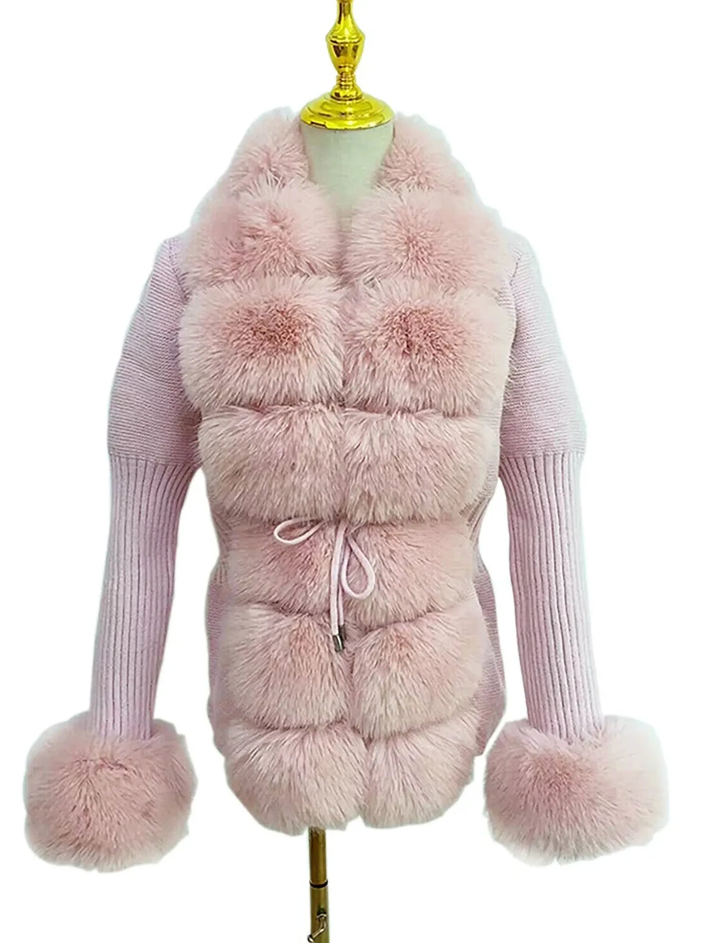 eleganter-damen-kunstfell-cardigan-flauschiger-strickmantel-mit-abnehmbarem-kragen-fur-herbst-and-winter-cardigan-jlr-design-16 - JLR Design
