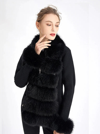 eleganter-damen-kunstfell-cardigan-flauschiger-strickmantel-mit-abnehmbarem-kragen-fur-herbst-and-winter-cardigan-jlr-design-19 - JLR Design