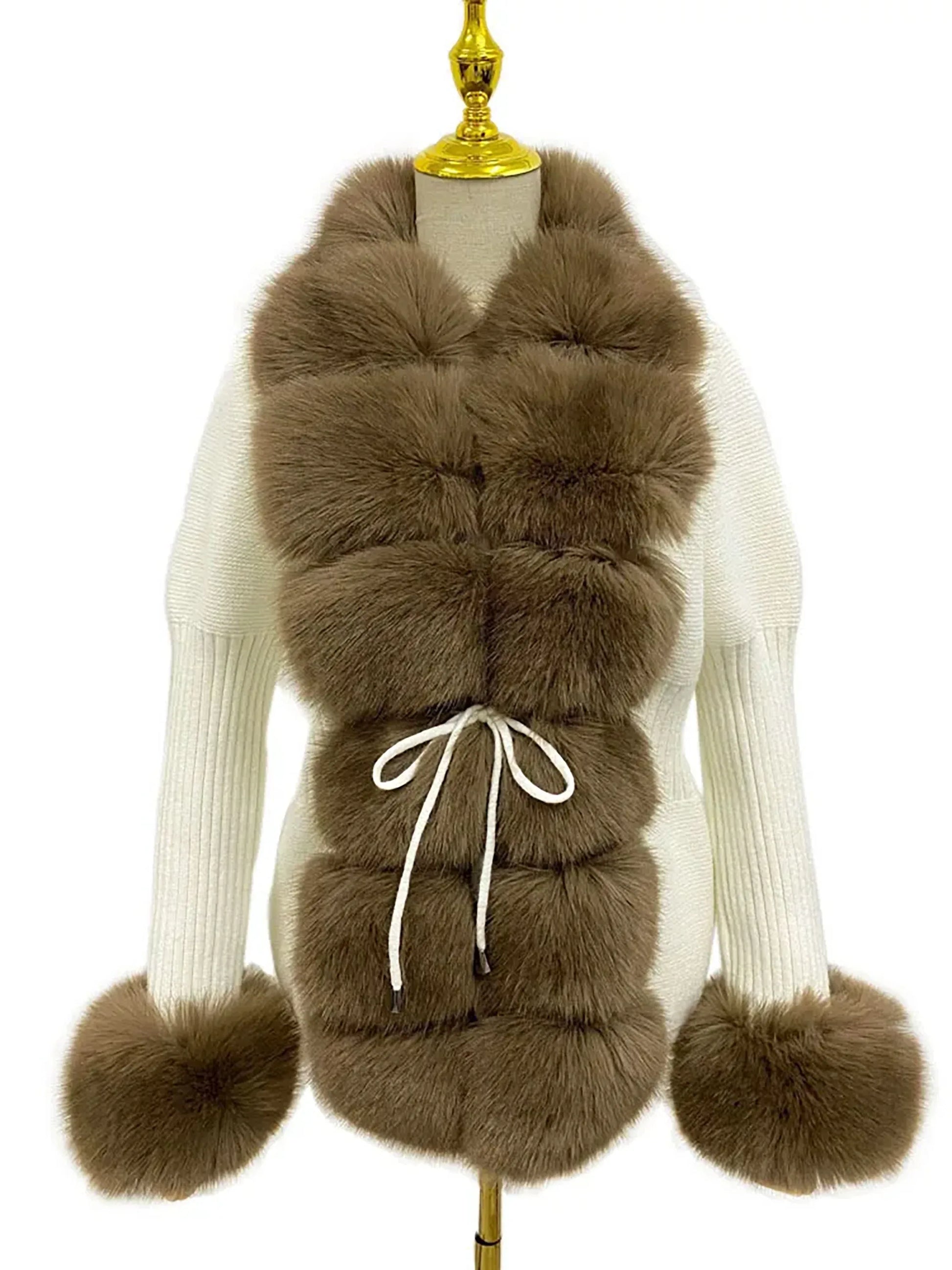 eleganter-damen-kunstfell-cardigan-flauschiger-strickmantel-mit-abnehmbarem-kragen-fur-herbst-and-winter-cardigan-jlr-design-7 - JLR Design