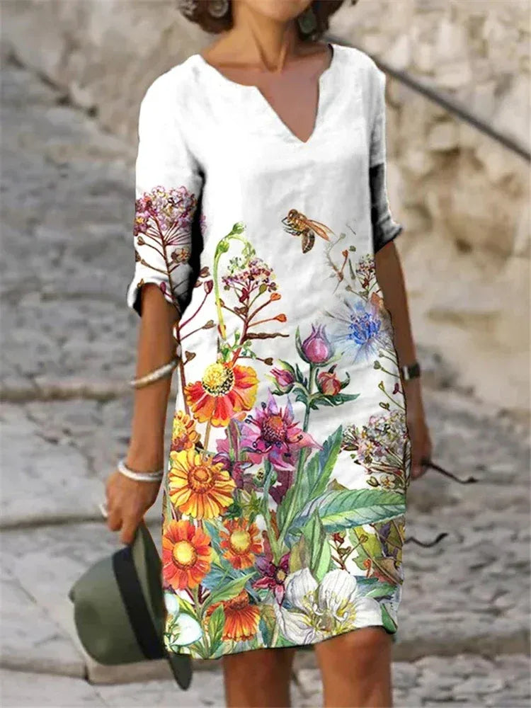 elegantes-kleid-mit-blumenmuster-klei-jlr-design-1 - JLR Design