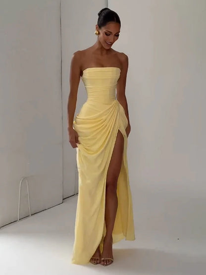 elegantes-maxikleid-mit-schlitz-ruckenfrei-tailliert-sommer-abendmode-kleid-jlr-design-24 - JLR Design