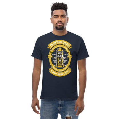 enjoy-your-coffee-herren-t-shirt-t-shirt-jlr-design-10 - JLR Design