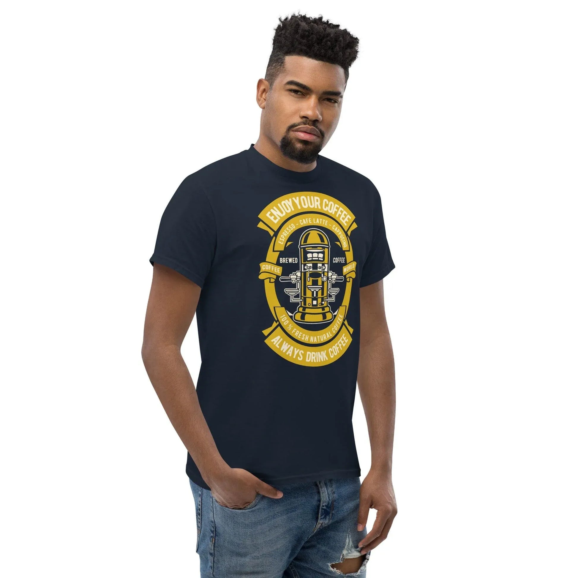 enjoy-your-coffee-herren-t-shirt-t-shirt-jlr-design-13 - JLR Design