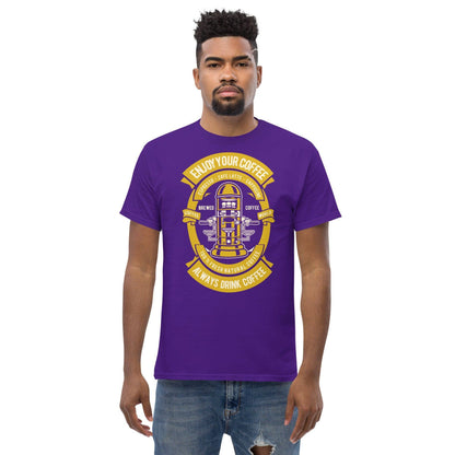 enjoy-your-coffee-herren-t-shirt-t-shirt-jlr-design-14 - JLR Design