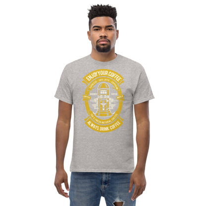 enjoy-your-coffee-herren-t-shirt-t-shirt-jlr-design-24579 - JLR Design