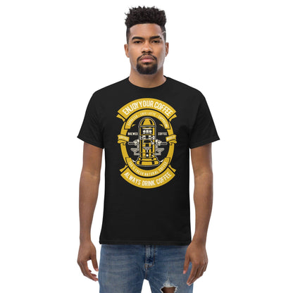 enjoy-your-coffee-herren-t-shirt-t-shirt-jlr-design-6 - JLR Design