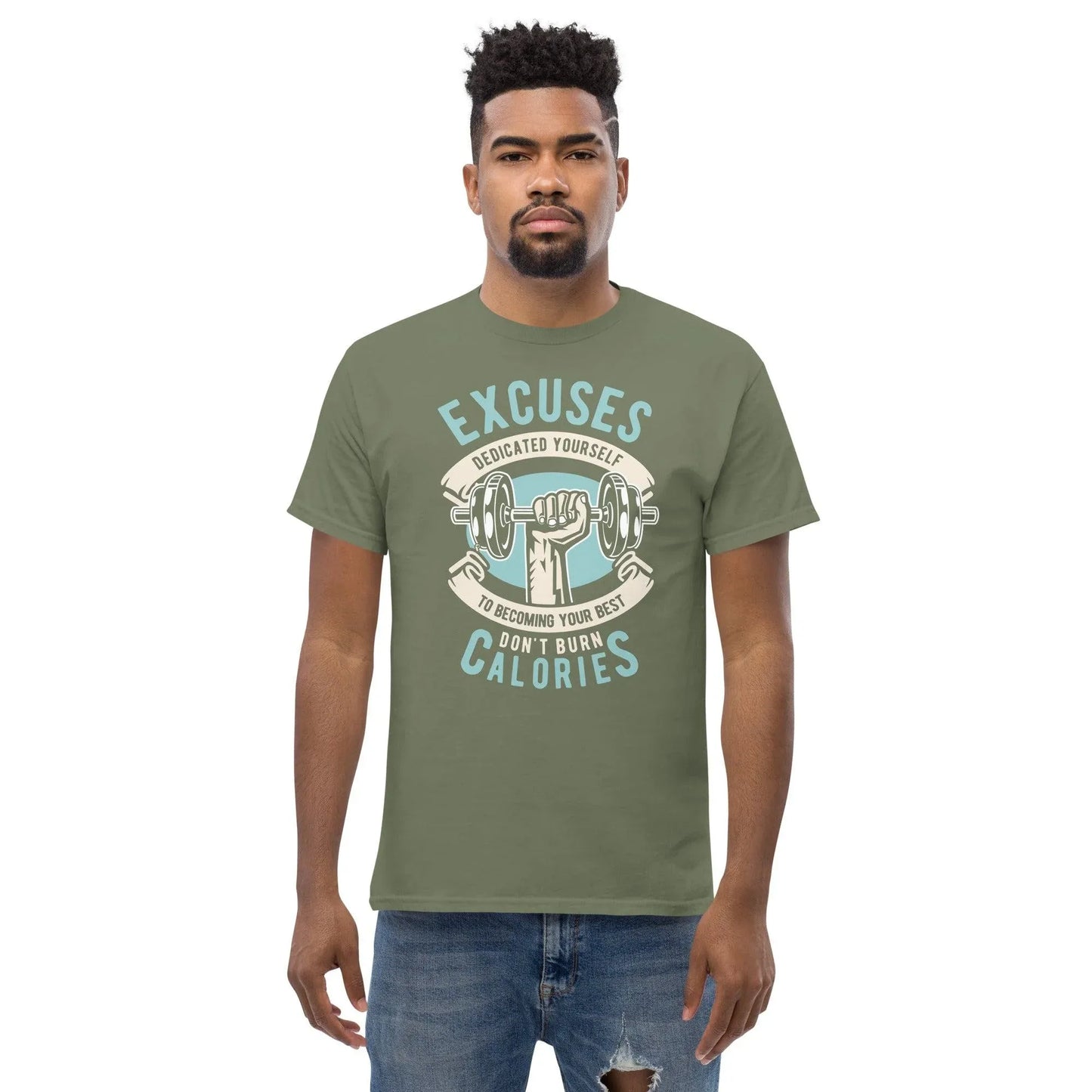 excuses-don-t-burn-calories-herren-t-shirt-t-shirt-jlr-design-29 - JLR Design