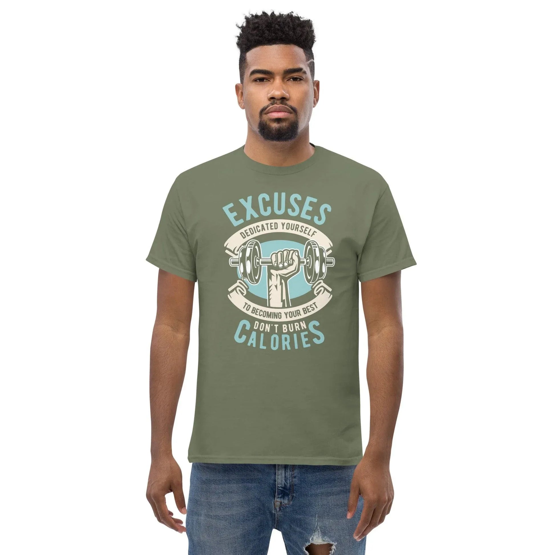 excuses-don-t-burn-calories-herren-t-shirt-t-shirt-jlr-design-29 - JLR Design
