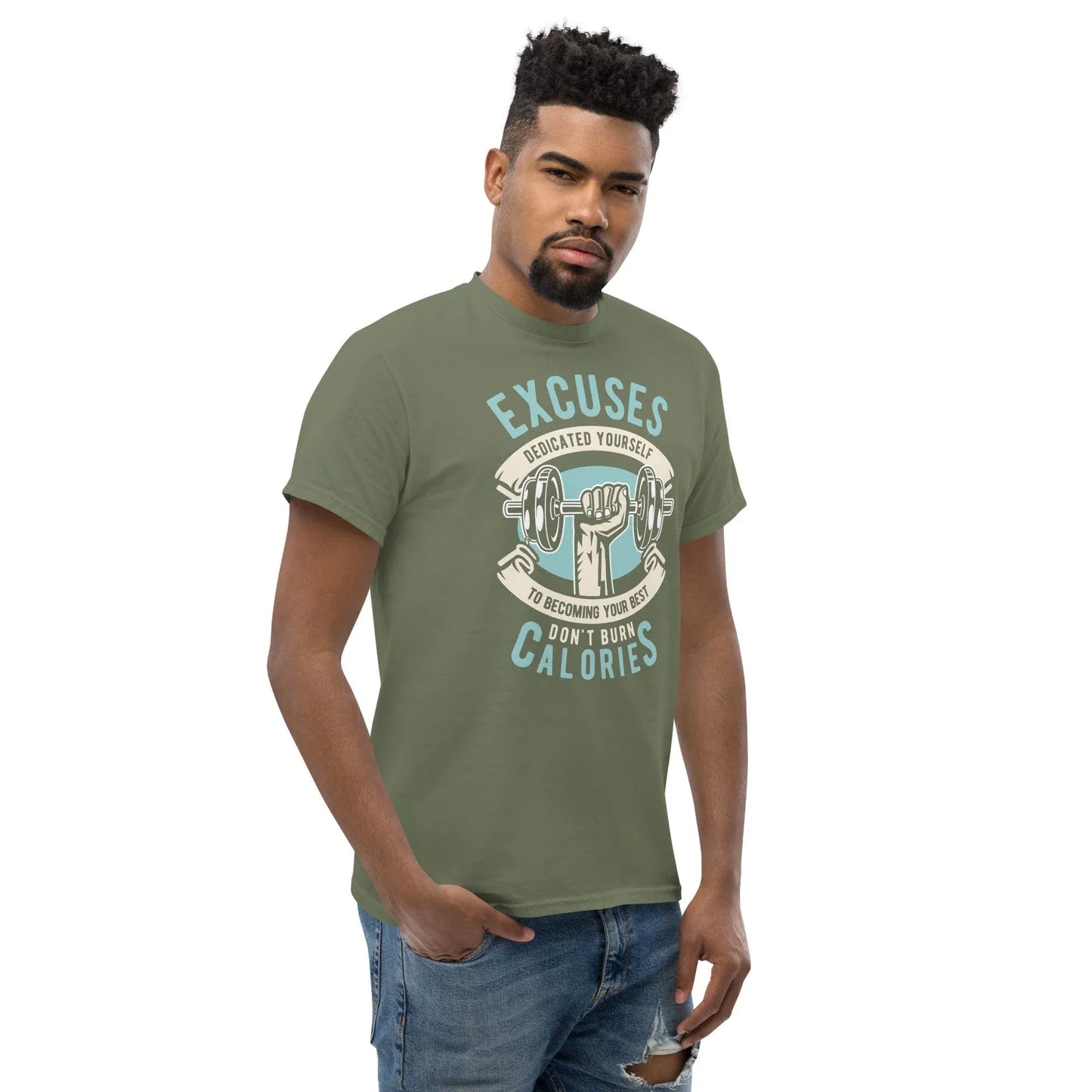 excuses-don-t-burn-calories-herren-t-shirt-t-shirt-jlr-design-32 - JLR Design