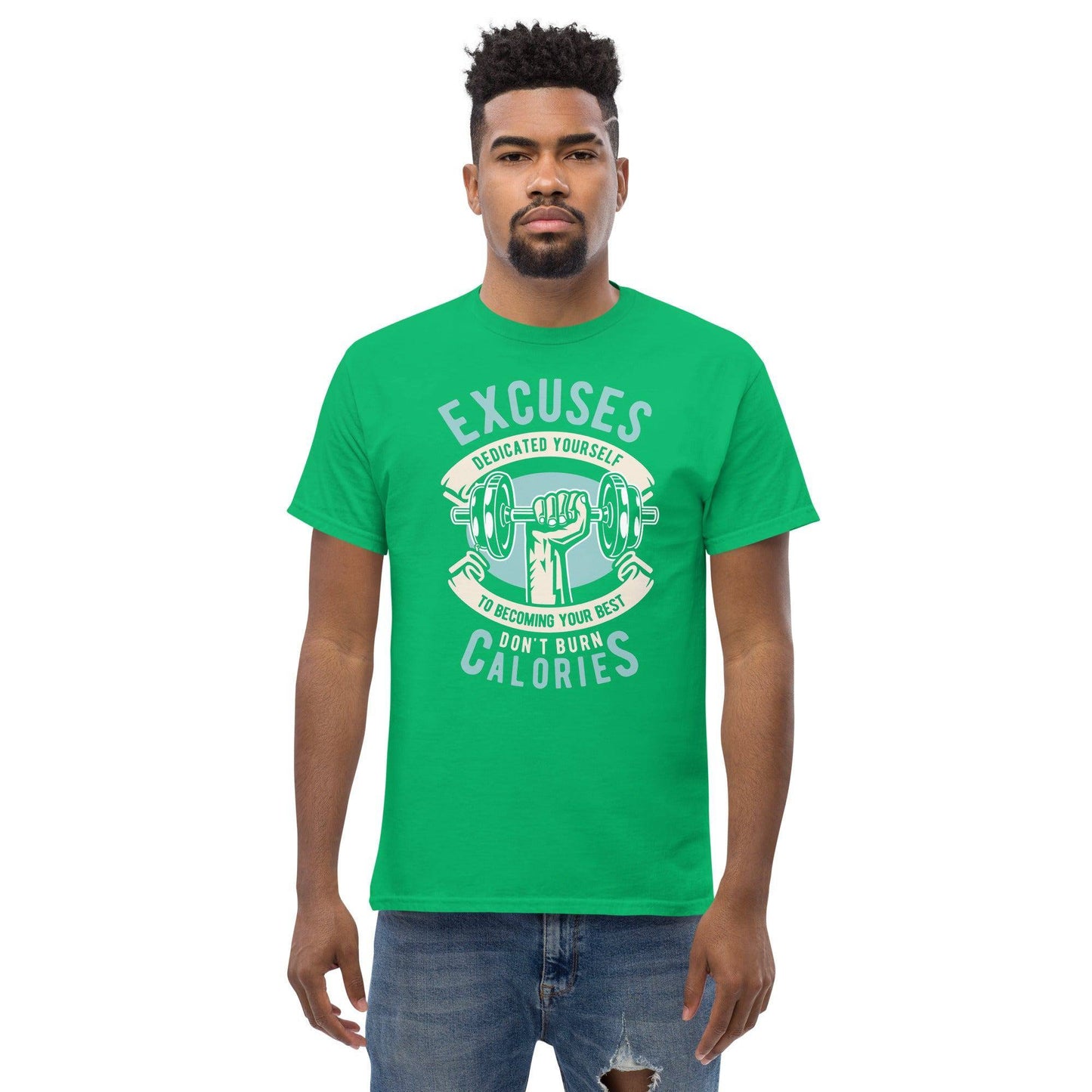 excuses-don-t-burn-calories-herren-t-shirt-t-shirt-jlr-design-33 - JLR Design