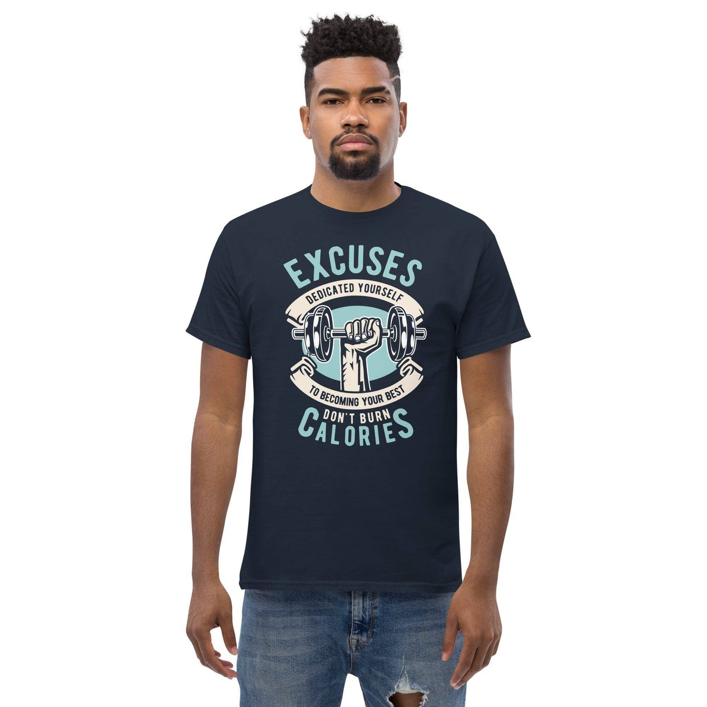 excuses-don-t-burn-calories-herren-t-shirt-t-shirt-jlr-design-9 - JLR Design