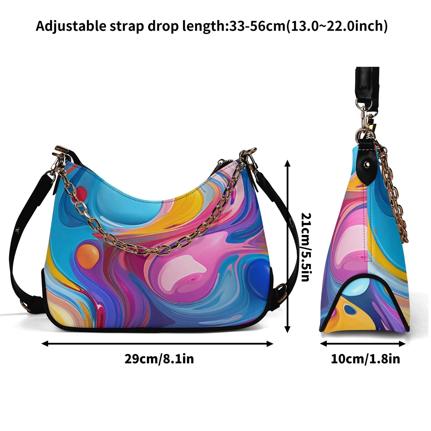 farbenspiel-elegante-umhangetasche-mit-kette-umhangetasche-jlr-design-7 - JLR Design
