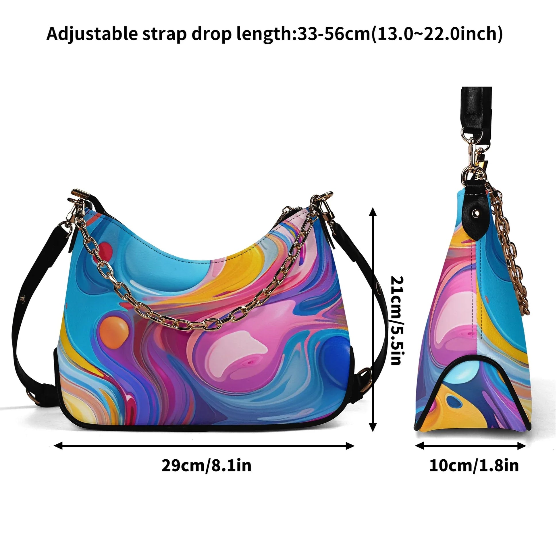 farbenspiel-elegante-umhangetasche-mit-kette-umhangetasche-jlr-design-7 - JLR Design