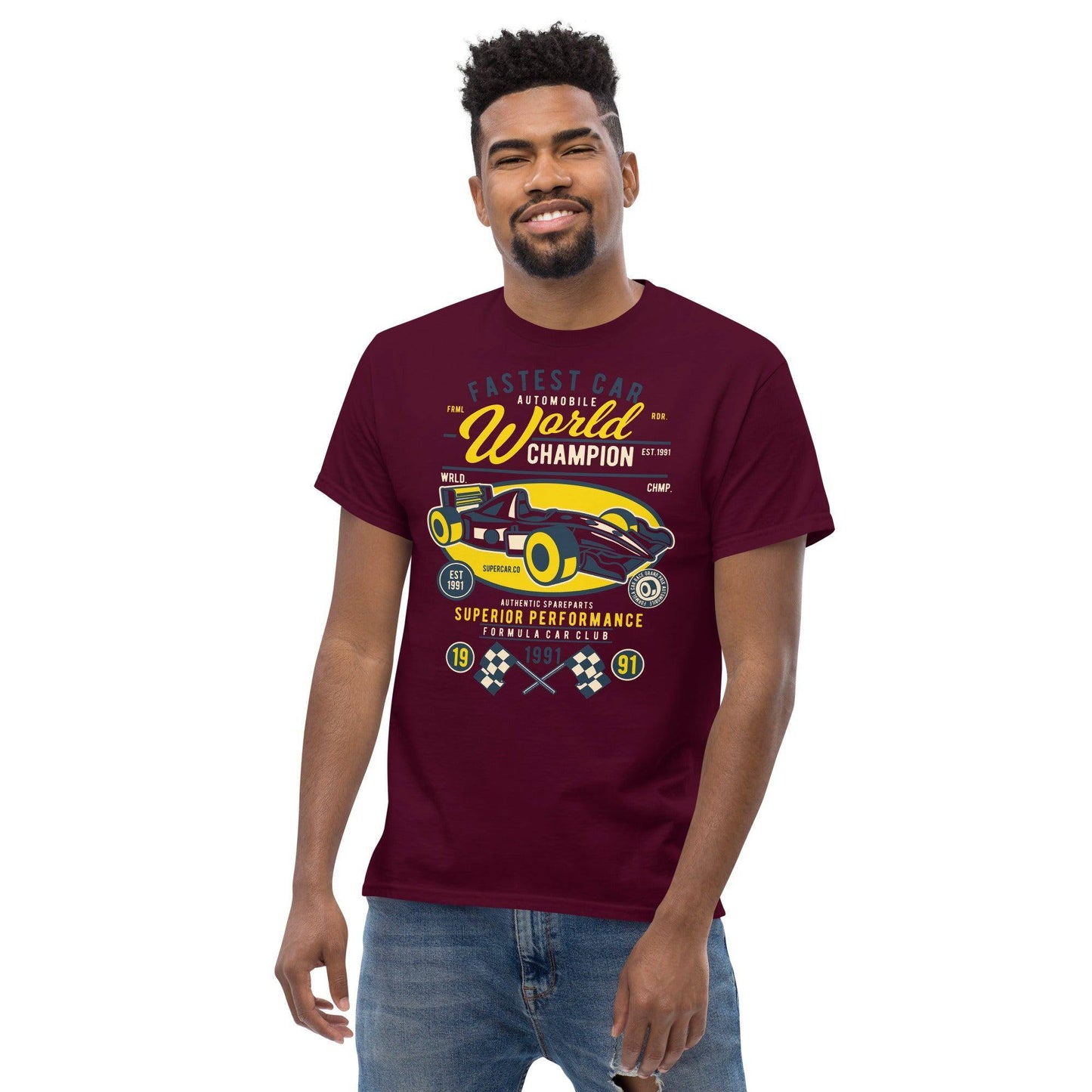 fastest-car-herren-t-shirt-t-shirt-jlr-design-3 - JLR Design