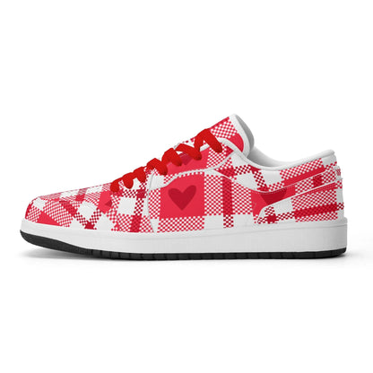 flanell-heart-low-top-leder-sneaker-fur-damen-sneaker-jlr-design-2 - JLR Design