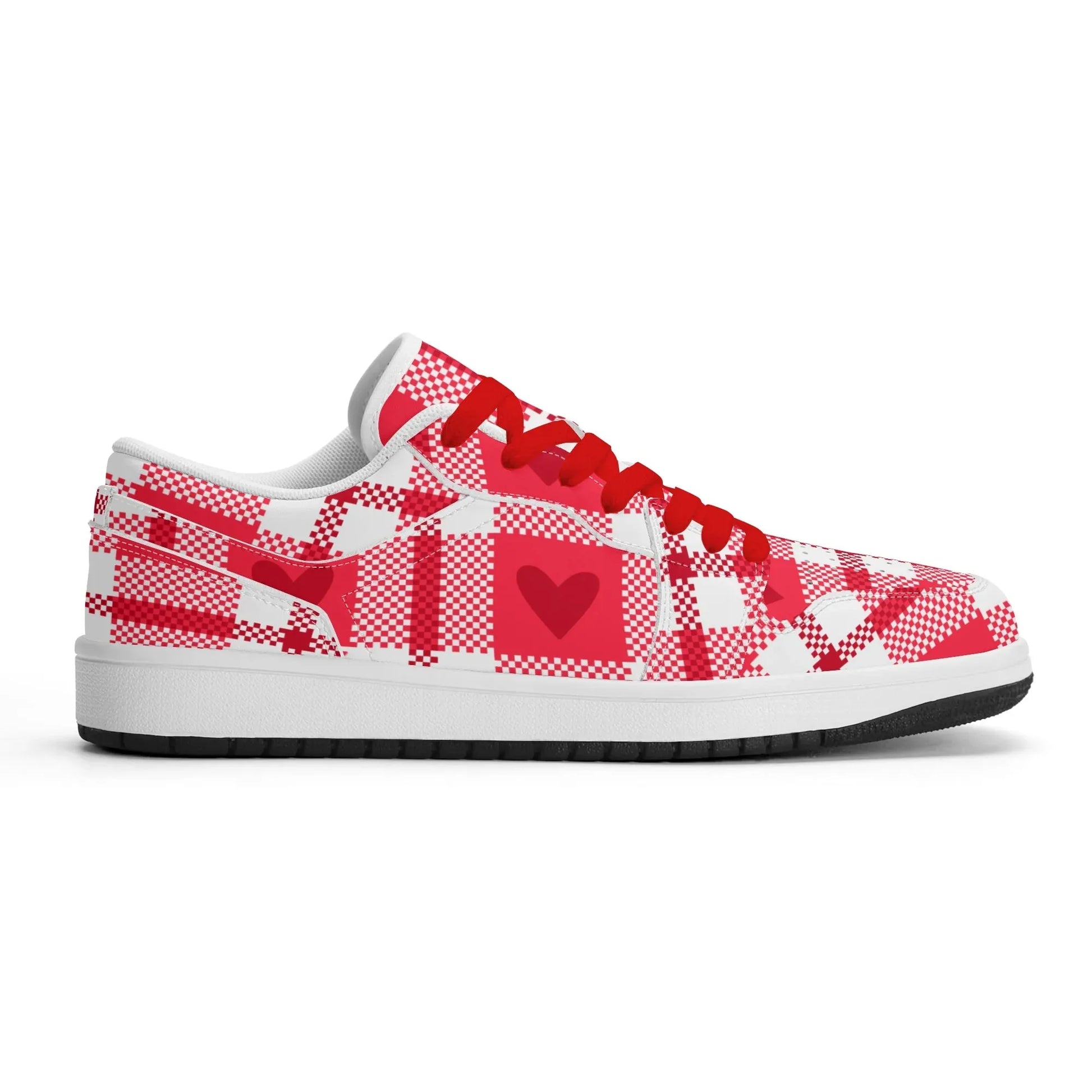 flanell-heart-low-top-leder-sneaker-fur-damen-sneaker-jlr-design-5 - JLR Design