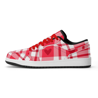 flanell-heart-low-top-leder-sneaker-fur-damen-sneaker-jlr-design-9 - JLR Design