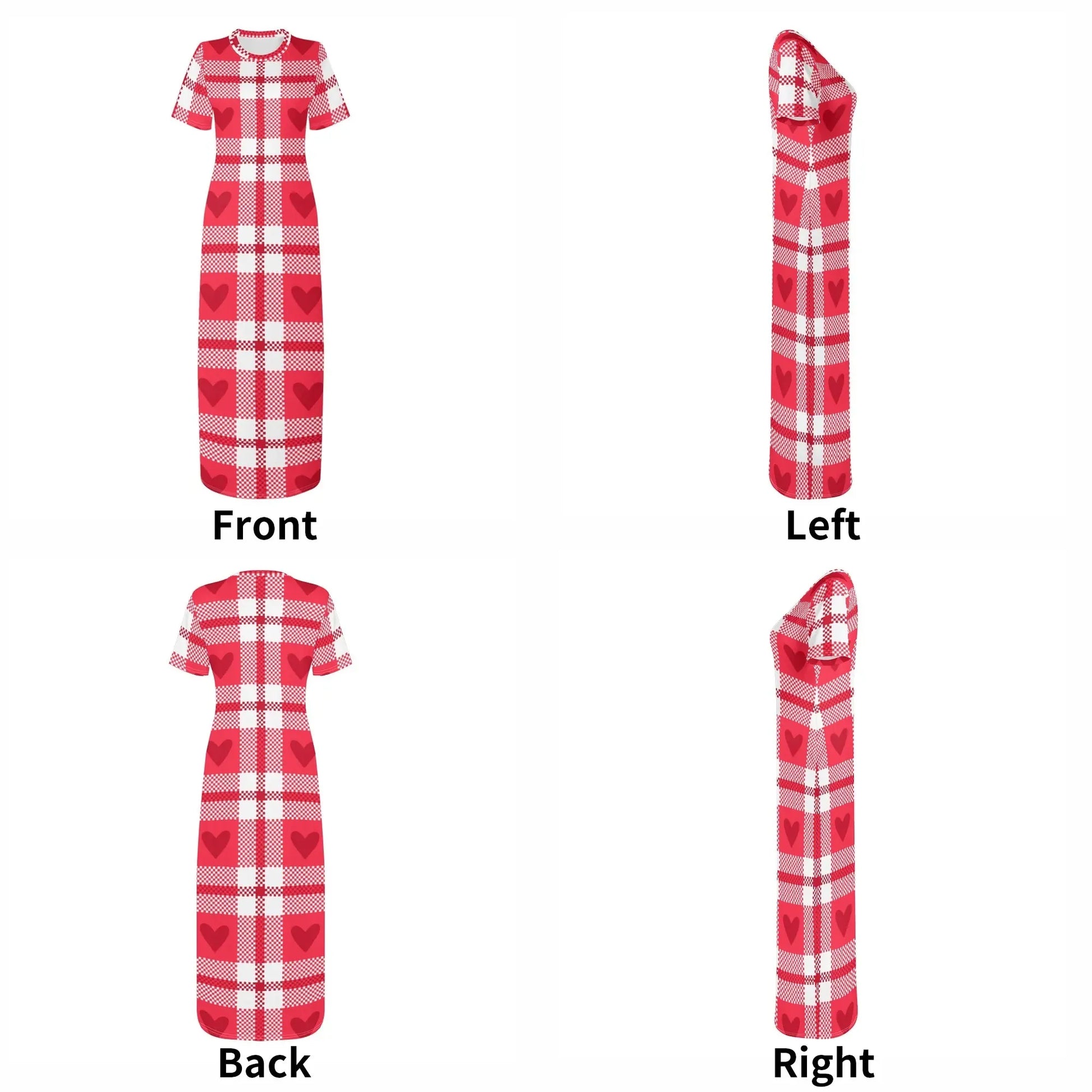 flanell-heart-short-sleeve-long-dress-long-dress-jlr-design-7 - JLR Design