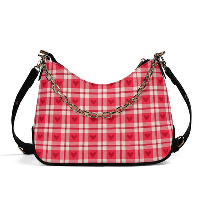 flanell-herz-elegante-umhangetasche-mit-kette-umhangetasche-jlr-design-1 - JLR Design