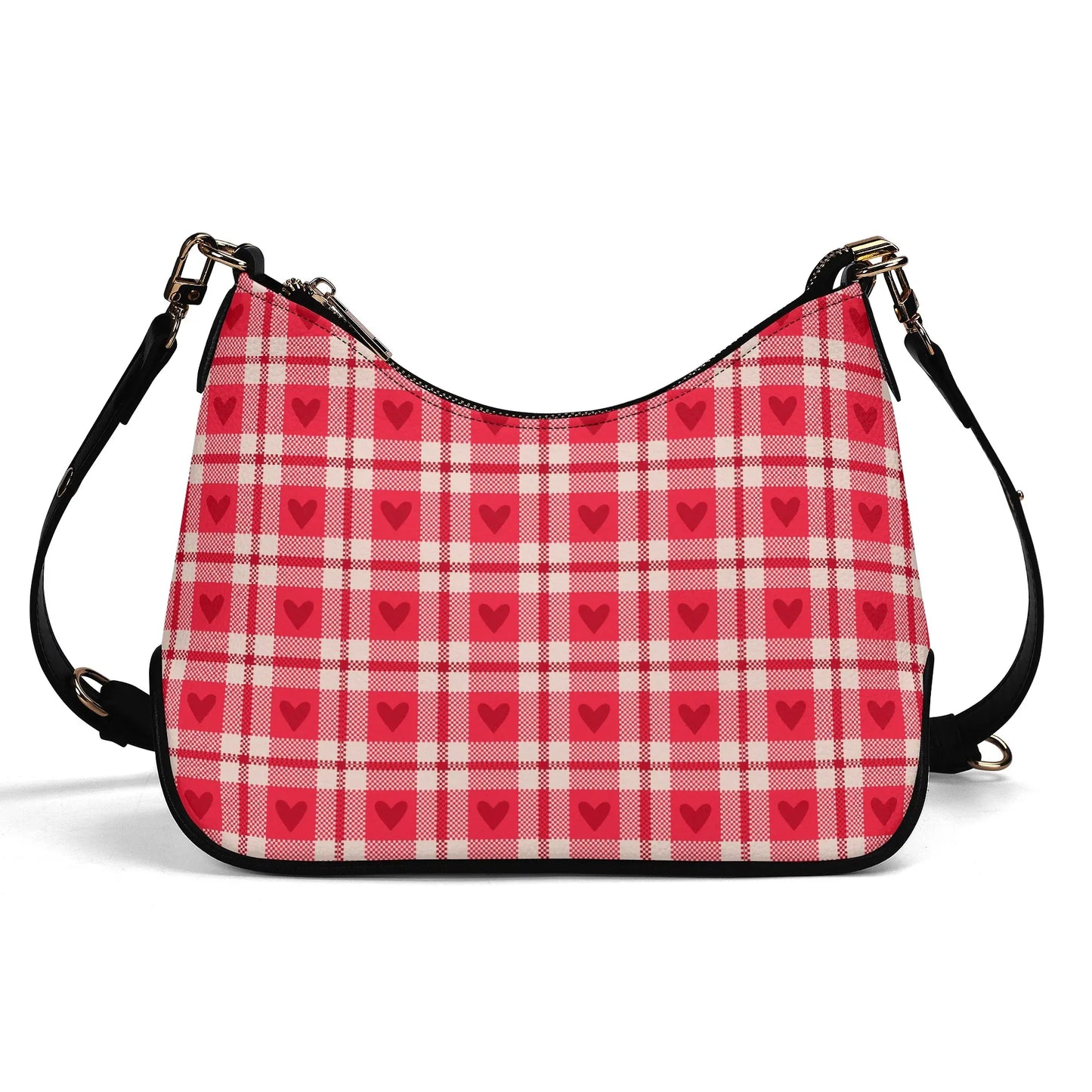 flanell-herz-elegante-umhangetasche-mit-kette-umhangetasche-jlr-design-2 - JLR Design