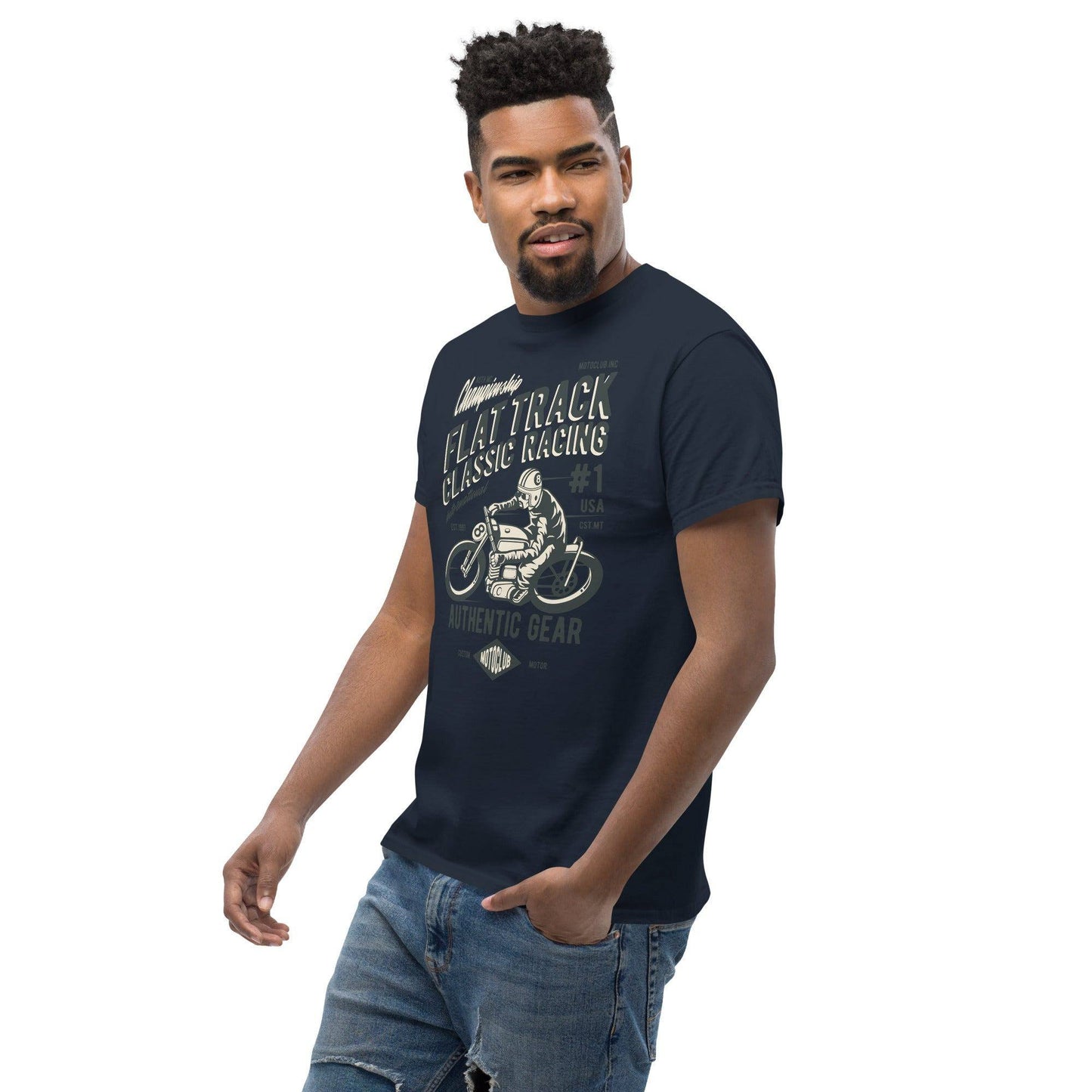 flat-track-classic-racing-herren-t-shirt-t-shirt-jlr-design-11 - JLR Design