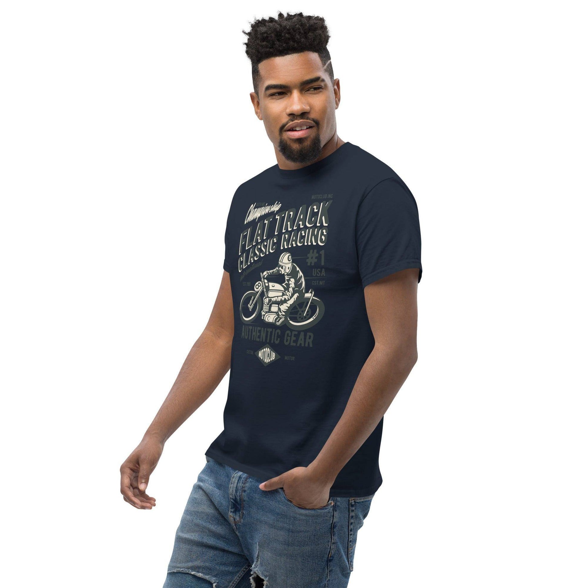 flat-track-classic-racing-herren-t-shirt-t-shirt-jlr-design-11 - JLR Design