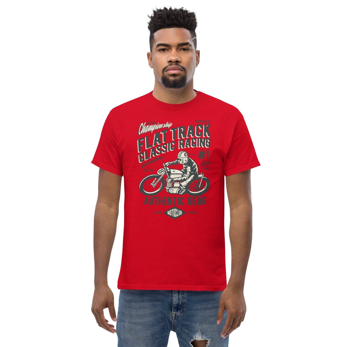 flat-track-classic-racing-herren-t-shirt-t-shirt-jlr-design-17 - JLR Design