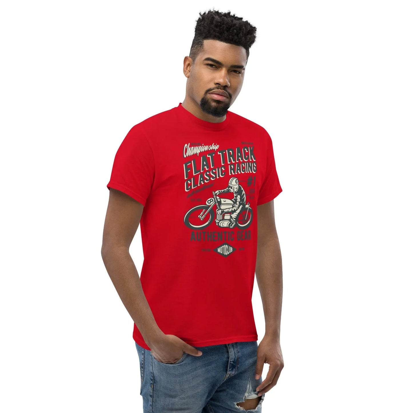flat-track-classic-racing-herren-t-shirt-t-shirt-jlr-design-20 - JLR Design