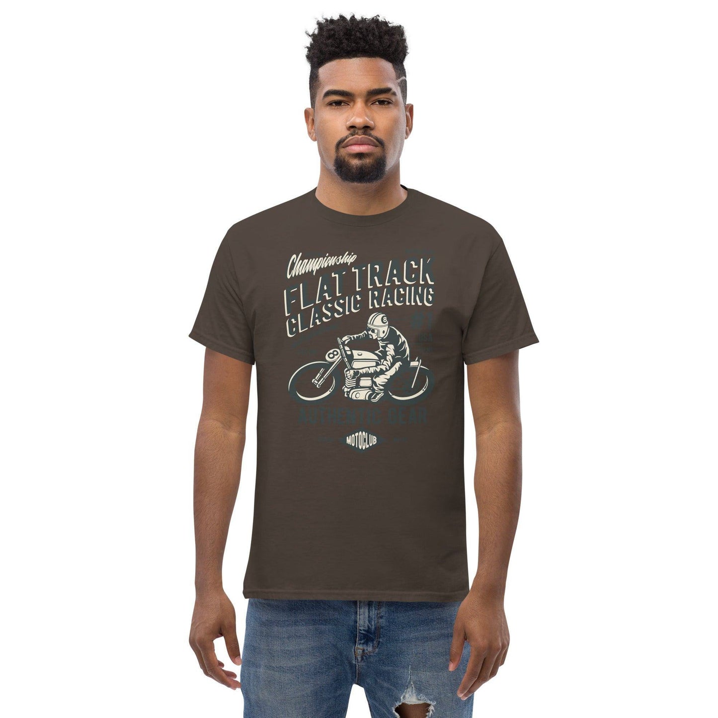 flat-track-classic-racing-herren-t-shirt-t-shirt-jlr-design-21 - JLR Design