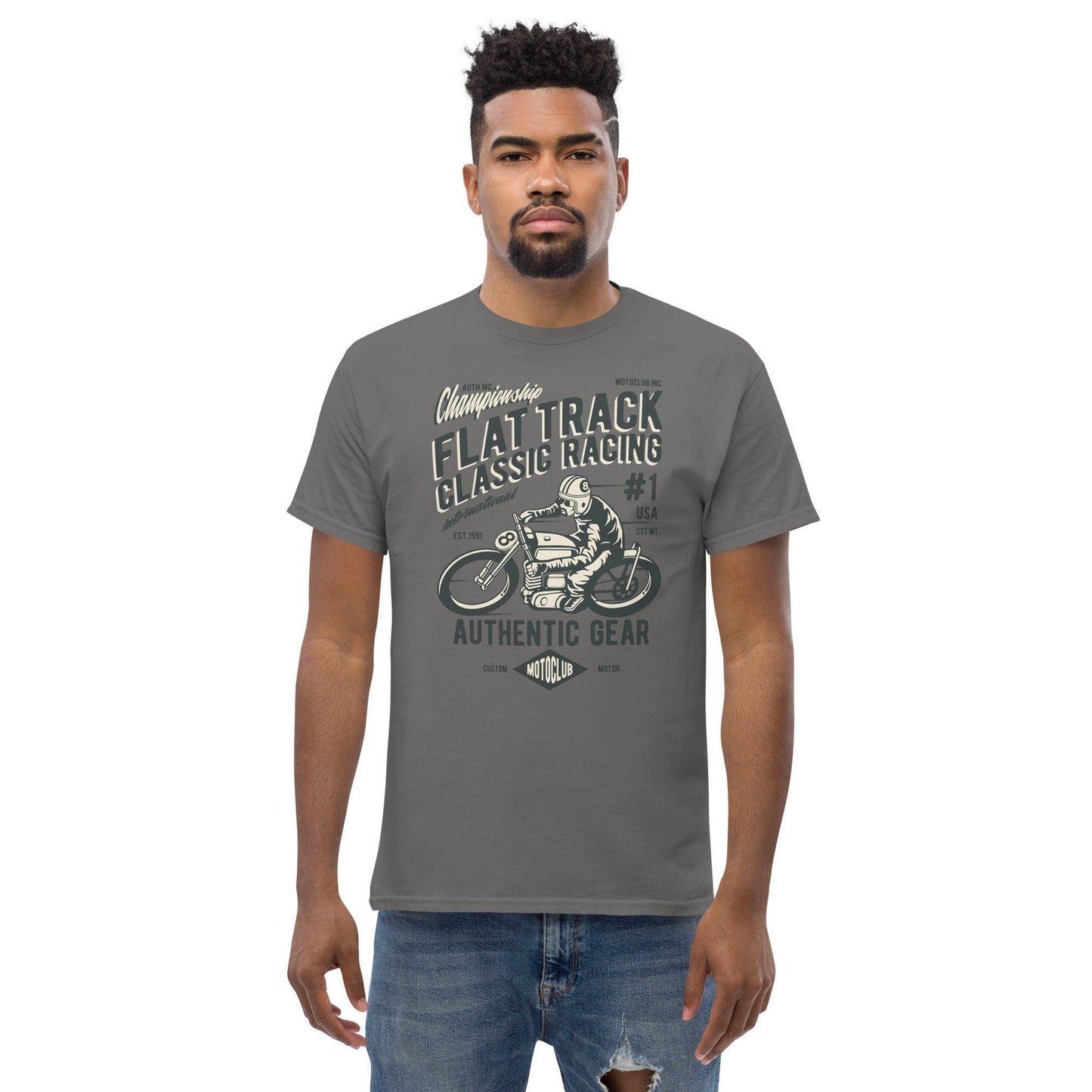 flat-track-classic-racing-herren-t-shirt-t-shirt-jlr-design-25 - JLR Design