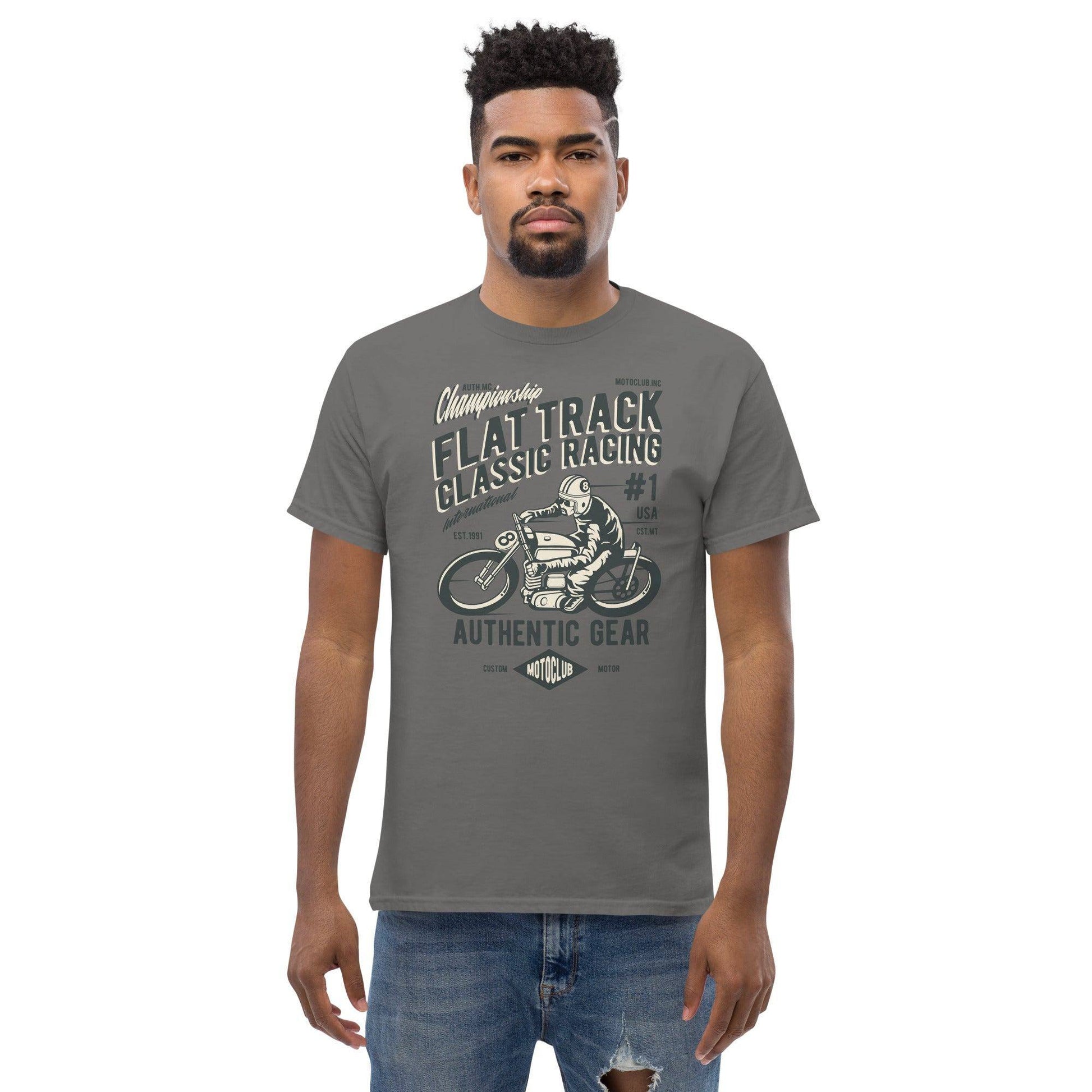 flat-track-classic-racing-herren-t-shirt-t-shirt-jlr-design-25 - JLR Design