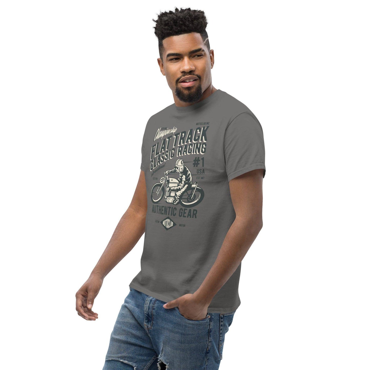 flat-track-classic-racing-herren-t-shirt-t-shirt-jlr-design-27 - JLR Design