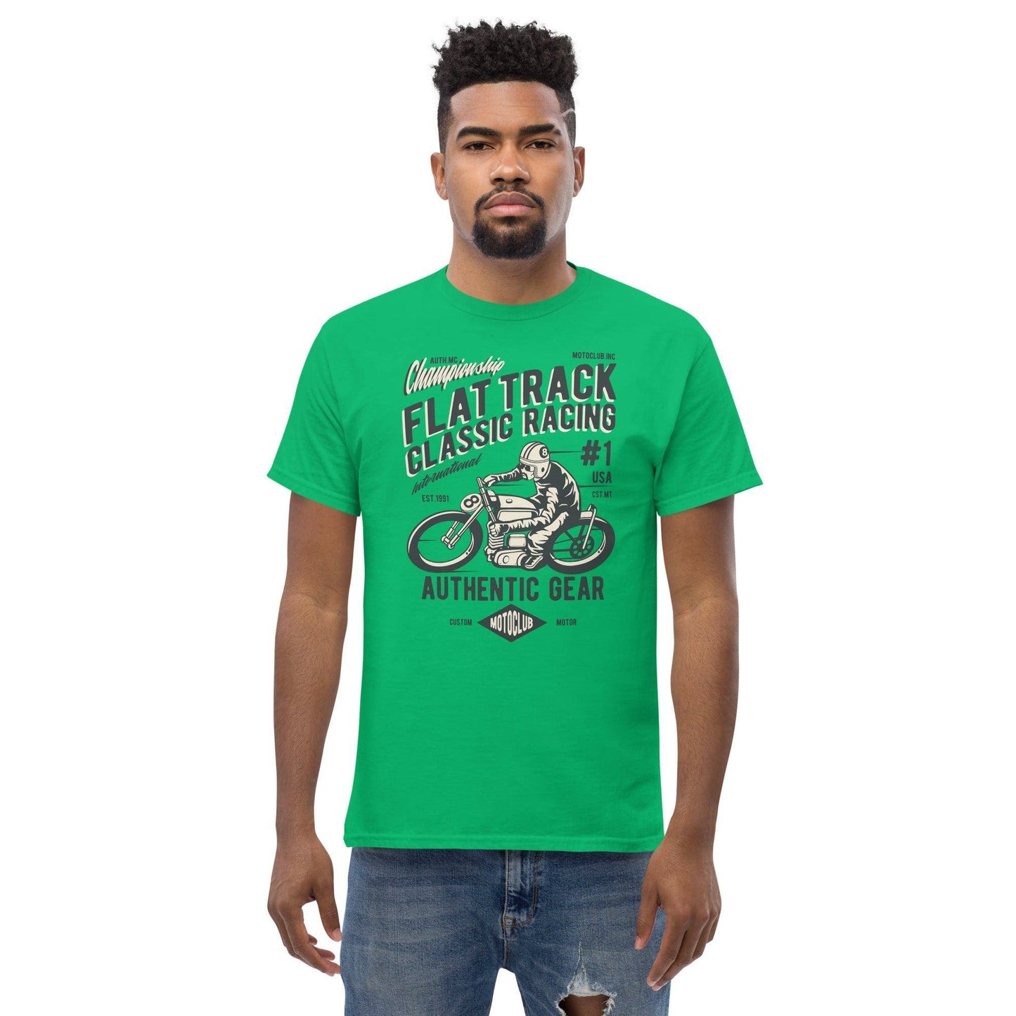flat-track-classic-racing-herren-t-shirt-t-shirt-jlr-design-33 - JLR Design